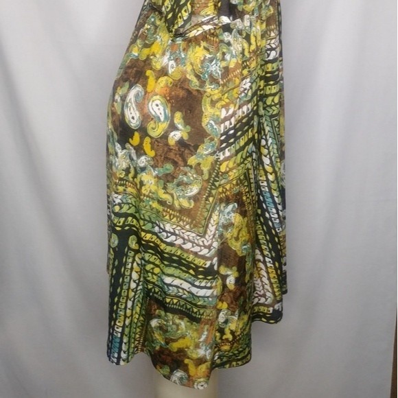 Casa Lee Yellow And Green Dress L - Picture 7 of 7